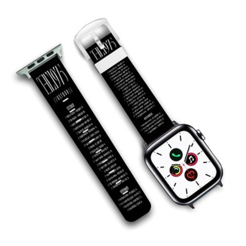 Pastele The 1975 US Tour Custom Personalized Apple Watch Band Genuine Leather Watch Band Replacement 38mm 40mm 42mm 44mm