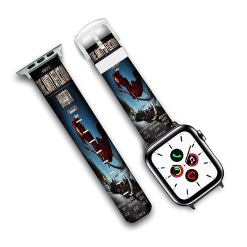 Pastele The Amity Affliction Under Oath 2019 Custom Personalized Apple Watch Band Genuine Leather Watch Band Replacement 38mm 40mm 42mm 44mm