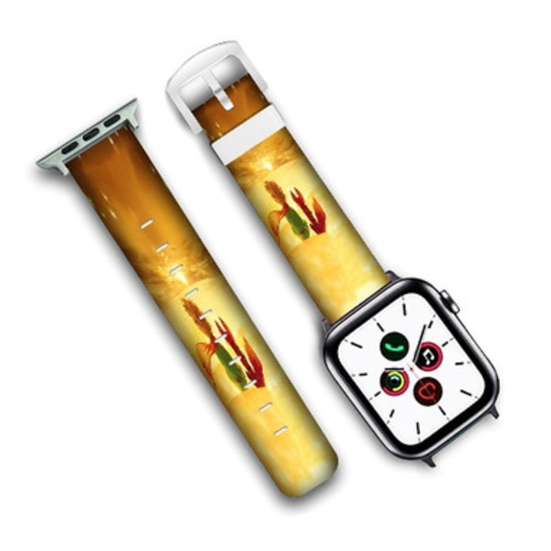 Pastele The Little Prince Custom Personalized Apple Watch Band Genuine Leather Watch Band Replacement 38mm 40mm 42mm 44mm