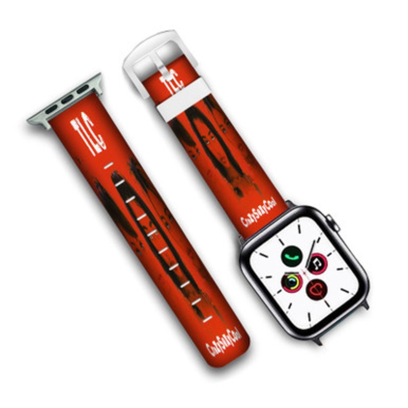 Pastele TLC Crazy Sexy Cool Custom Personalized Apple Watch Band Genuine Leather Watch Band Replacement 38mm 40mm 42mm 44mm