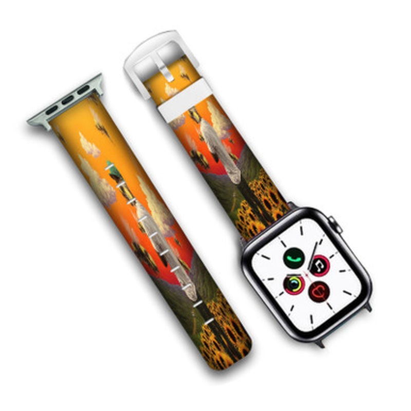 Pastele Tyler The Creator Boredom Custom Personalized Apple Watch Band Genuine Leather Watch Band Replacement 38mm 40mm 42mm 44mm