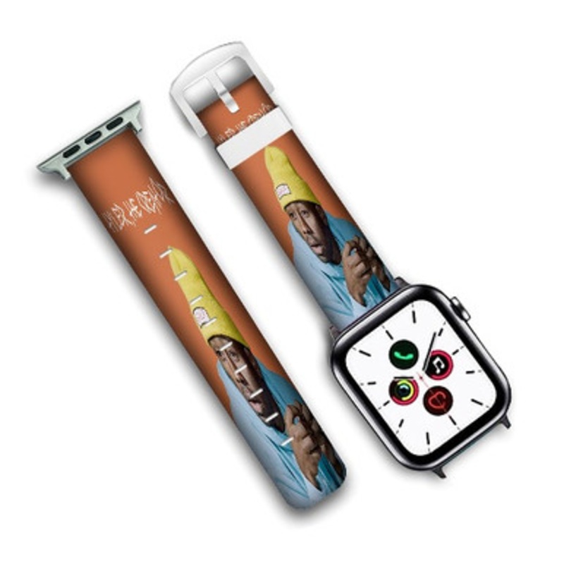 Pastele Tyler The Creator Custom New Personalized Apple Watch Band Genuine Leather Watch Band Replacement 38mm 40mm 42mm 44mm