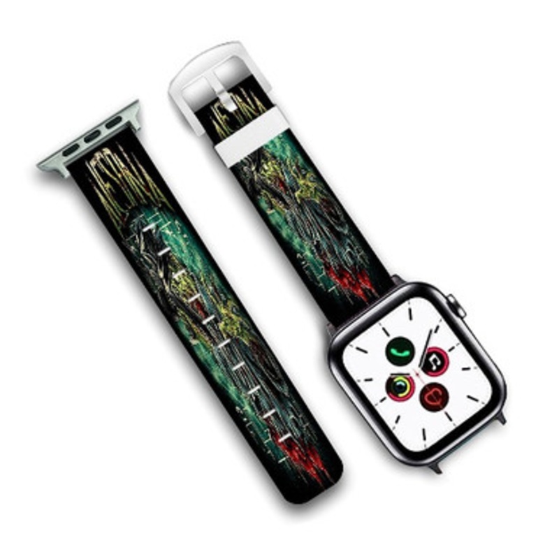 Pastele Alesana Custom Personalized Apple Watch Band Genuine Leather Watch Band Replacement 38mm 40mm 42mm 44mm
