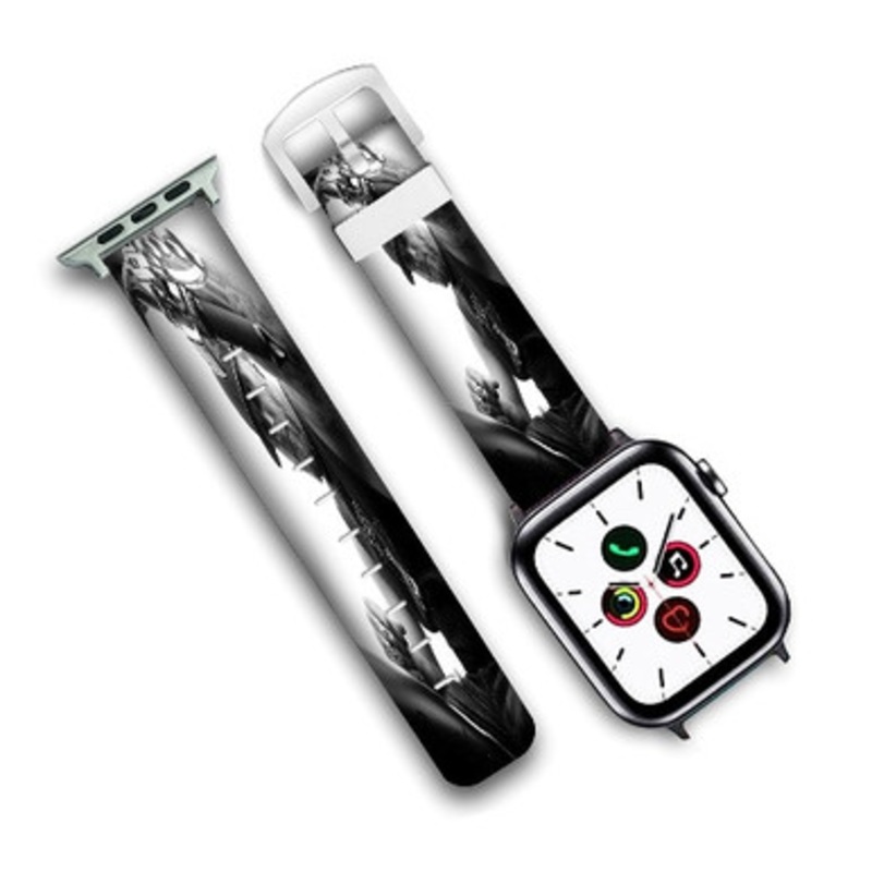 Pastele Brantley Gilbert Art Custom Personalized Apple Watch Band Genuine Leather Watch Band Replacement 38mm 40mm 42mm 44mm