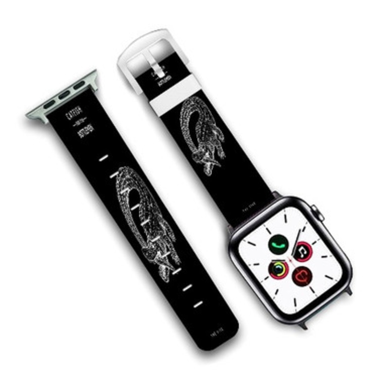 Pastele Catfish And The Bottlemen The Ride Custom New Personalized Apple Watch Band Genuine Leather Watch Band Replacement 38mm 40mm 42mm 44mm