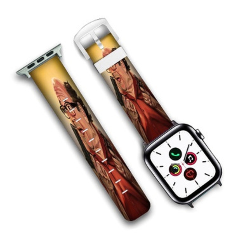 Pastele Frank Reynolds Custom Personalized Apple Watch Band Genuine Leather Watch Band Replacement 38mm 40mm 42mm 44mm