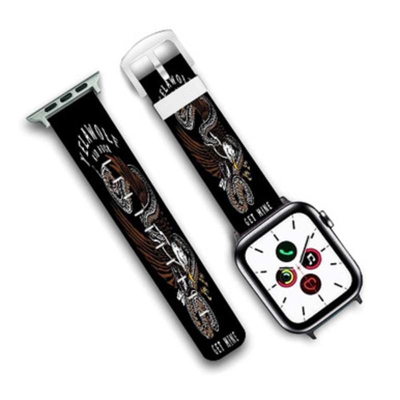 Pastele Get Mine Yelawolf Feat Kid Rock Custom Personalized Apple Watch Band Genuine Leather Watch Band Replacement 38mm 40mm 42mm 44mm