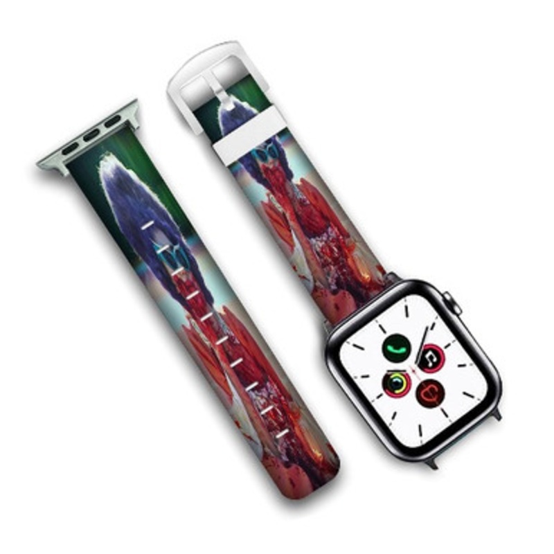 Pastele Grimes Flesh Without Blood Custom Personalized Apple Watch Band Genuine Leather Watch Band Replacement 38mm 40mm 42mm 44mm