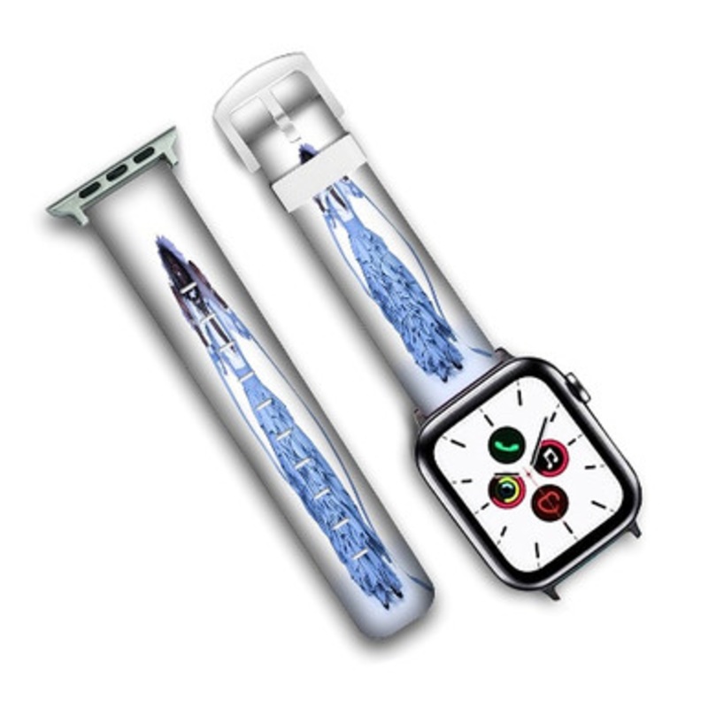 Pastele JEffery Young Thug Custom Personalized Apple Watch Band Genuine Leather Watch Band Replacement 38mm 40mm 42mm 44mm