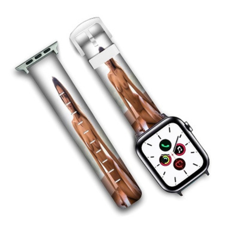 Pastele Jessica Ashley Custom Personalized Apple Watch Band Genuine Leather Watch Band Replacement 38mm 40mm 42mm 44mm