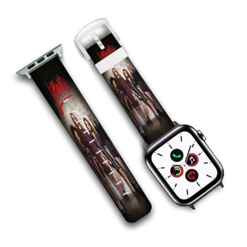 Pastele Little Mix Custom Personalized Apple Watch Band Genuine Leather Watch Band Replacement 38mm 40mm 42mm 44mm