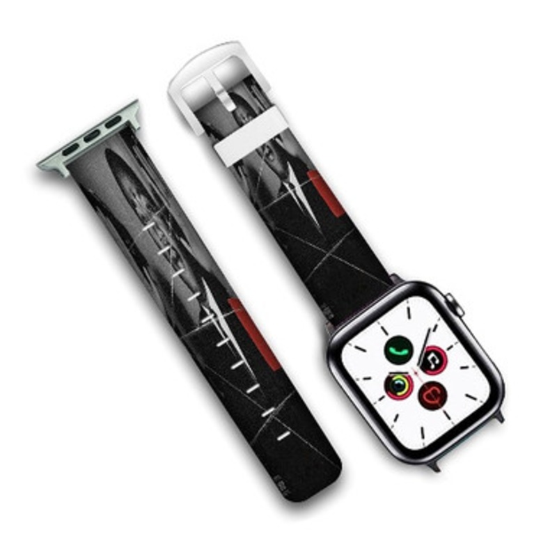 Pastele Pause 21 Savage Custom Personalized Apple Watch Band Genuine Leather Watch Band Replacement 38mm 40mm 42mm 44mm