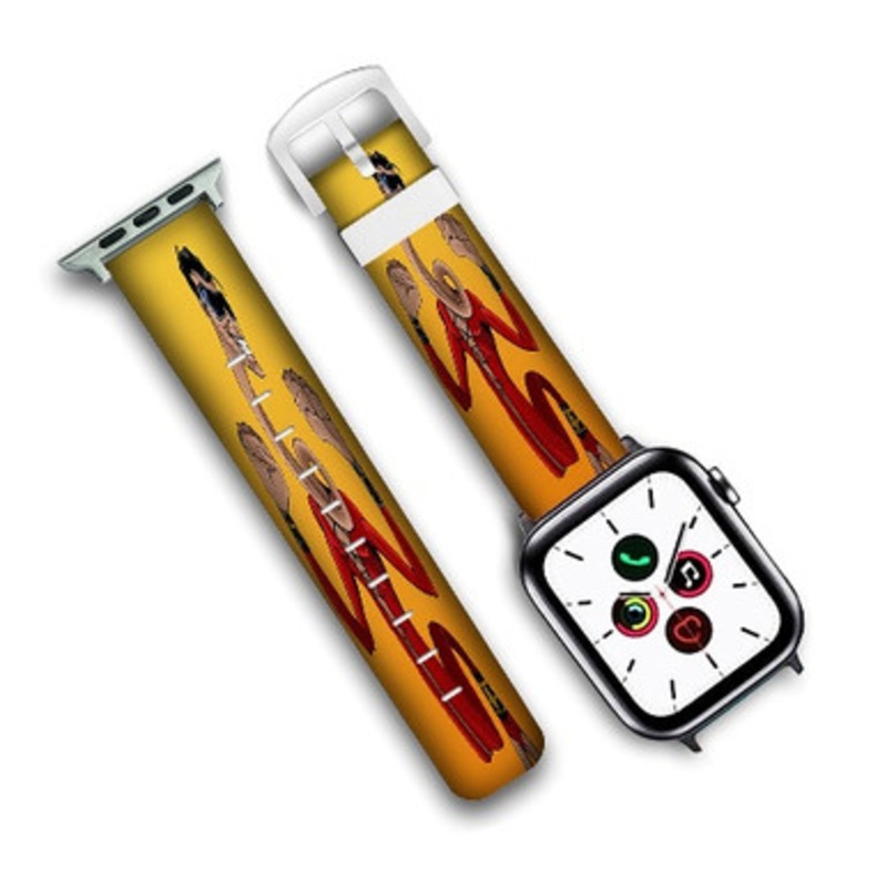 Pastele Plastic Man DC Comics Custom Personalized Apple Watch Band Genuine Leather Watch Band Replacement 38mm 40mm 42mm 44mm