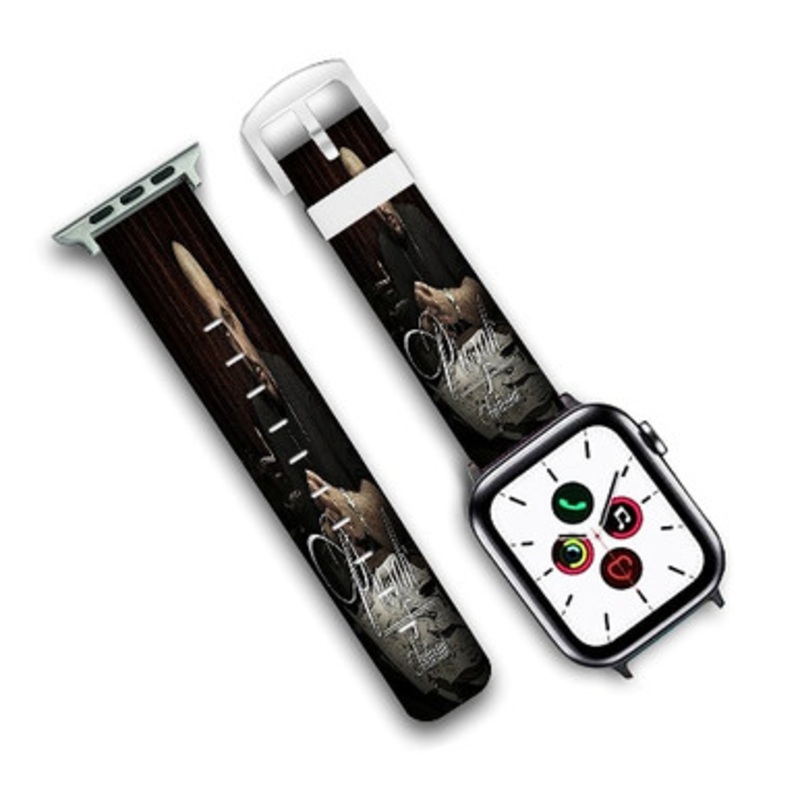 Pastele Prozak Custom Personalized Apple Watch Band Genuine Leather Watch Band Replacement 38mm 40mm 42mm 44mm