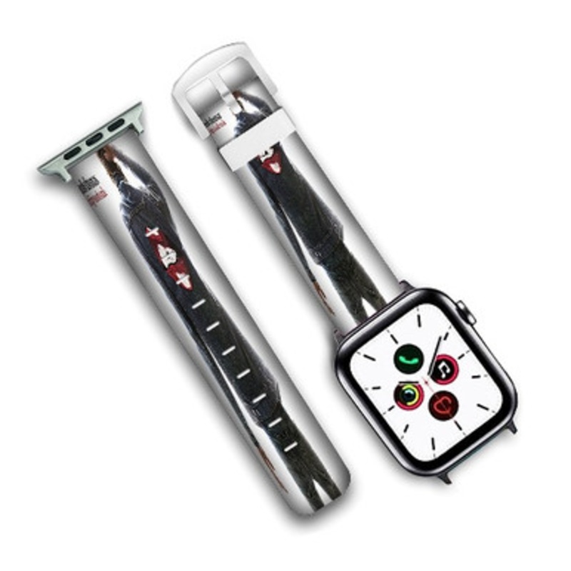 Pastele Rob Thomas Chip Tooth Smile Custom Personalized Apple Watch Band Genuine Leather Watch Band Replacement 38mm 40mm 42mm 44mm