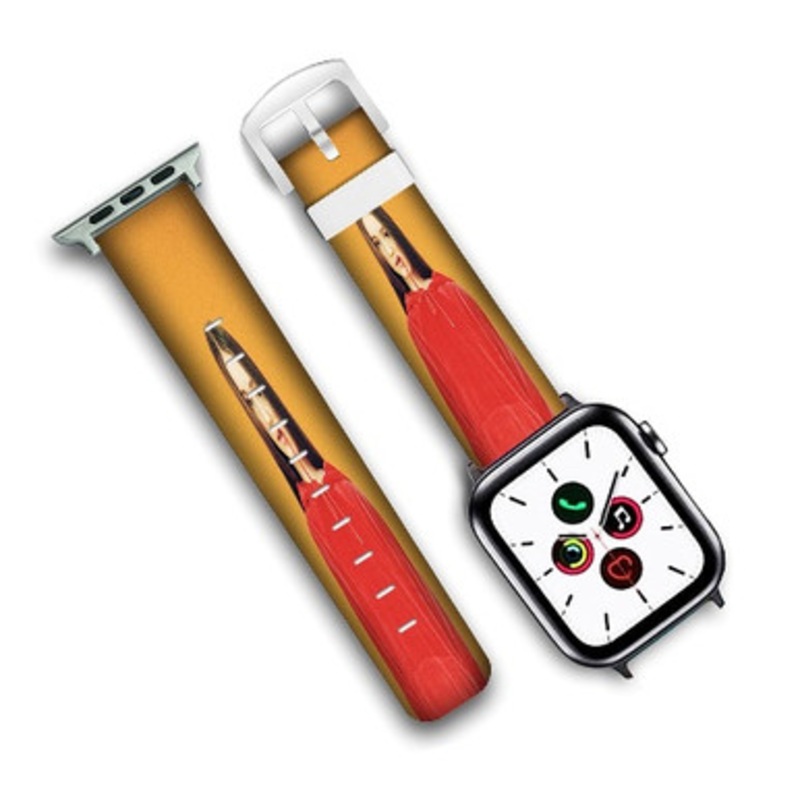 Pastele Sigrid Custom Personalized Apple Watch Band Genuine Leather Watch Band Replacement 38mm 40mm 42mm 44mm