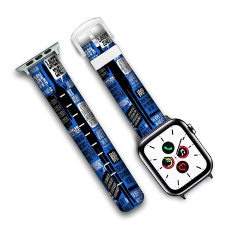 Pastele Sterling Archer Quotes Custom Personalized Apple Watch Band Genuine Leather Watch Band Replacement 38mm 40mm 42mm 44mm