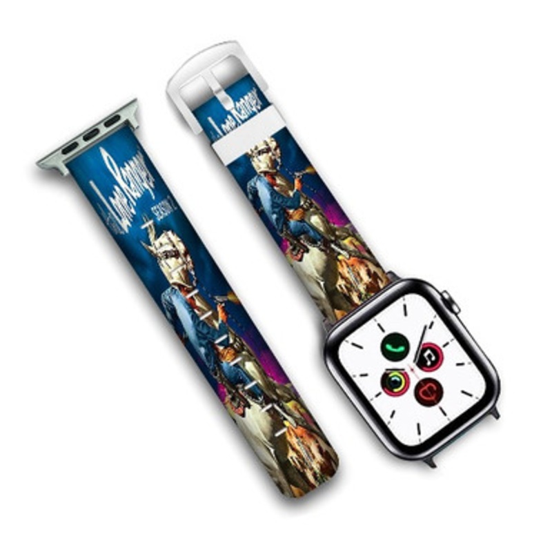 Pastele The Lone Ranger Custom Personalized Apple Watch Band Genuine Leather Watch Band Replacement 38mm 40mm 42mm 44mm
