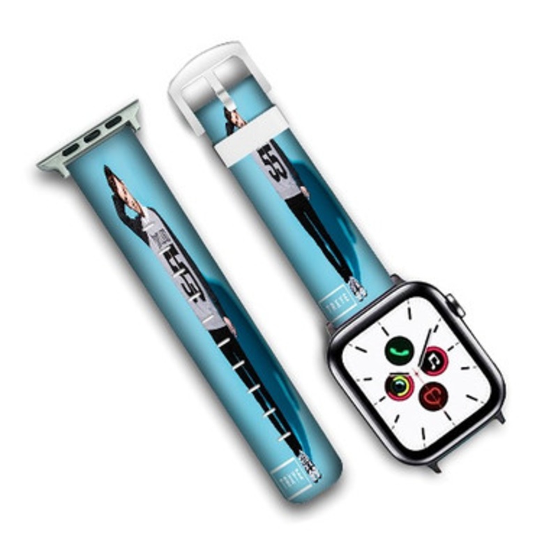 Pastele Troye Sivan Art Custom New Personalized Apple Watch Band Genuine Leather Watch Band Replacement 38mm 40mm 42mm 44mm