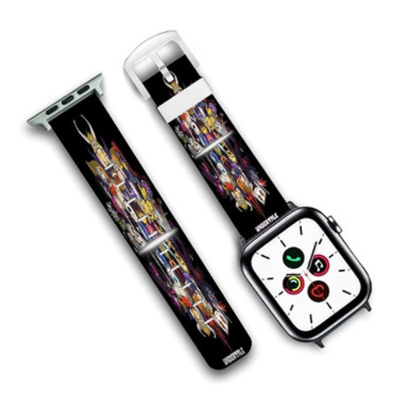 Pastele Undertale Game Custom Personalized Apple Watch Band Genuine Leather Watch Band Replacement 38mm 40mm 42mm 44mm