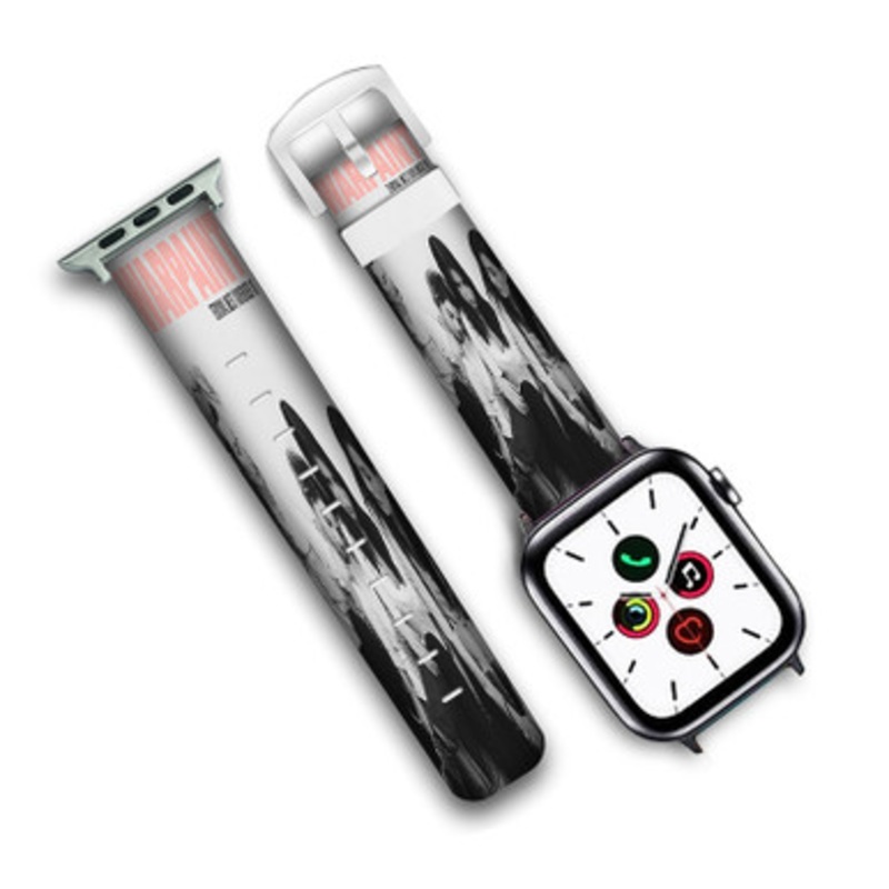 Pastele Warpaint Custom Personalized Apple Watch Band Genuine Leather Watch Band Replacement 38mm 40mm 42mm 44mm