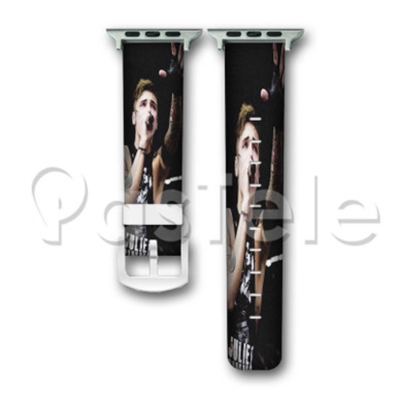 Andy Biersack Black Veil Brides Custom Personalized Apple Watch Band 38mm 40mm 42mm 44mm Leather PU