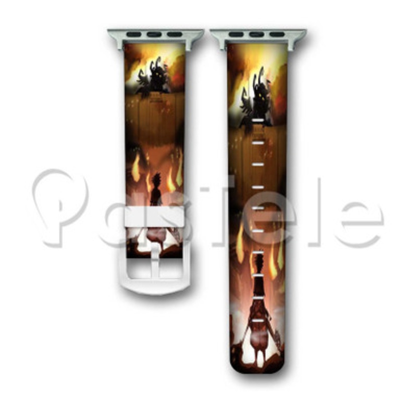 Attack on Titan Kingdom Hearts Custom Personalized Apple Watch Band 38mm 40mm 42mm 44mm Leather PU