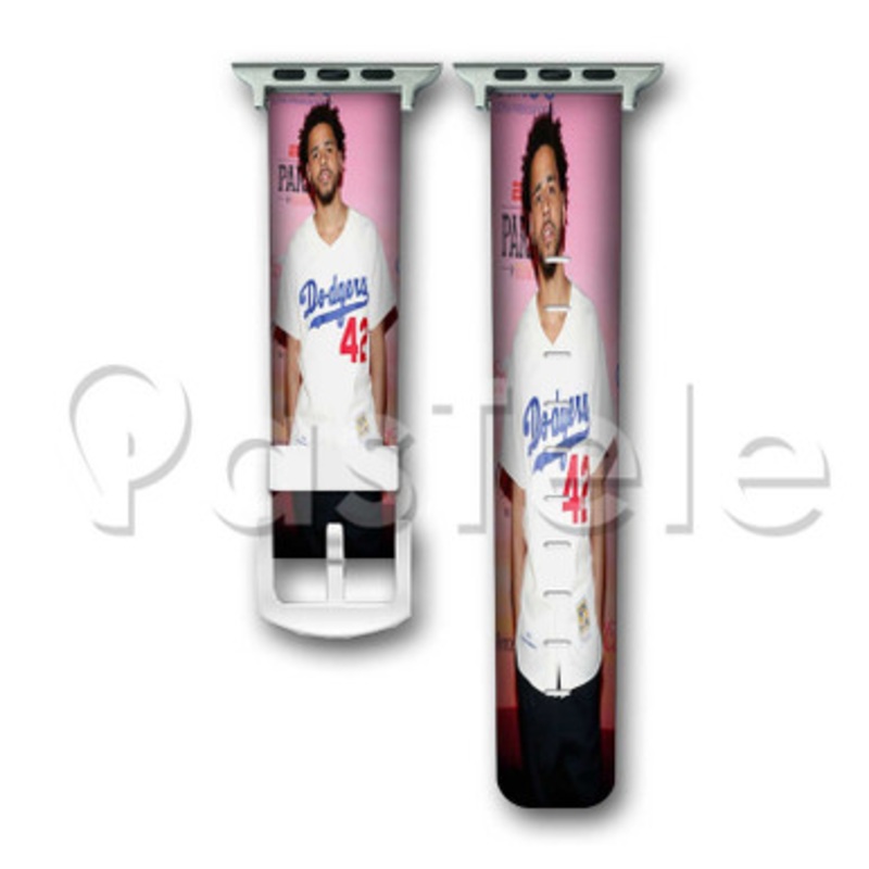 J Cole Custom Personalized Apple Watch Band 38mm 40mm 42mm 44mm Leather PU
