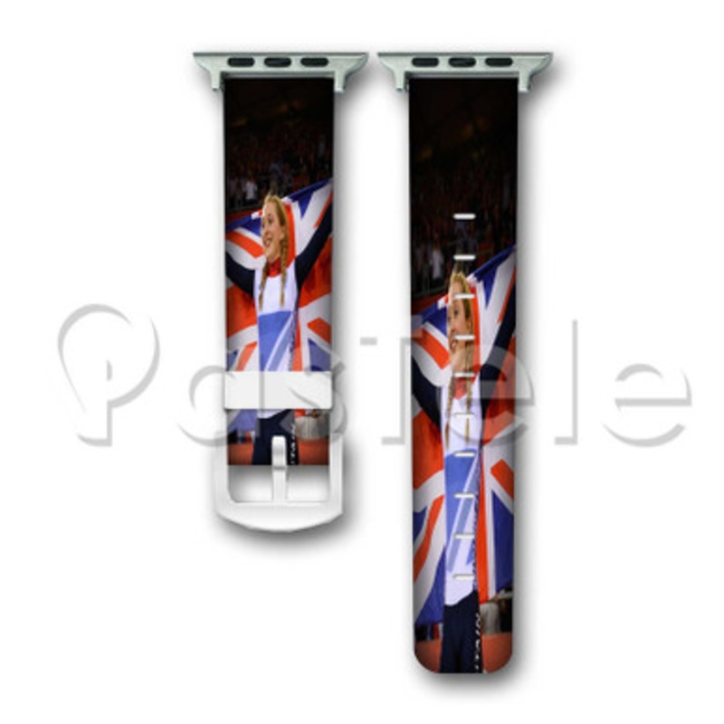 Laura Trott Championship Custom Personalized Apple Watch Band 38mm 40mm 42mm 44mm Leather PU