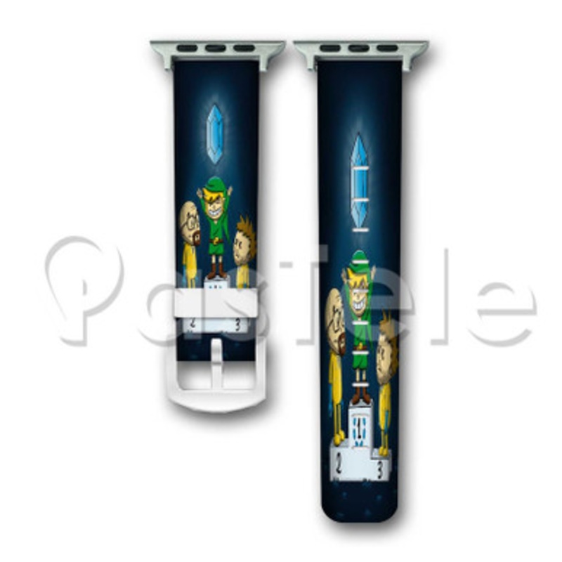 Link Zelda Heisenberg and Jesse Pinkman Breaking Bad Custom Personalized Apple Watch Band 38mm 40mm 42mm 44mm Leather PU