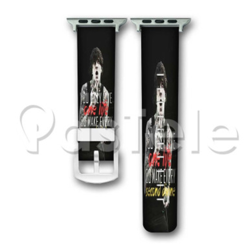 Mitch Lucker Suicide Silence 2 Custom Personalized Apple Watch Band 38mm 40mm 42mm 44mm Leather PU