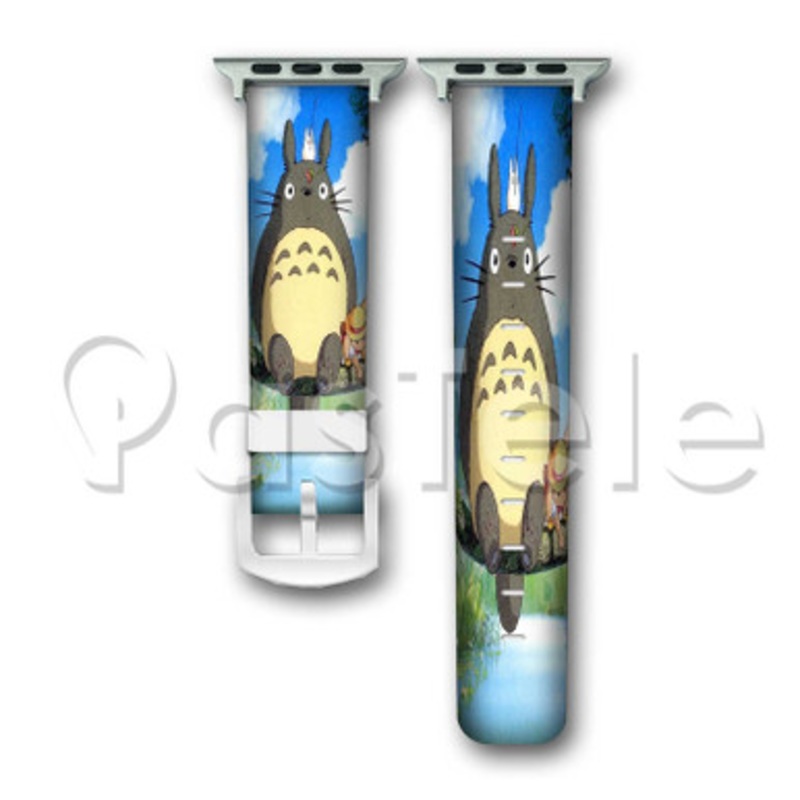 My Neighbor Totoro Custom Personalized Apple Watch Band 38mm 40mm 42mm 44mm Leather PU
