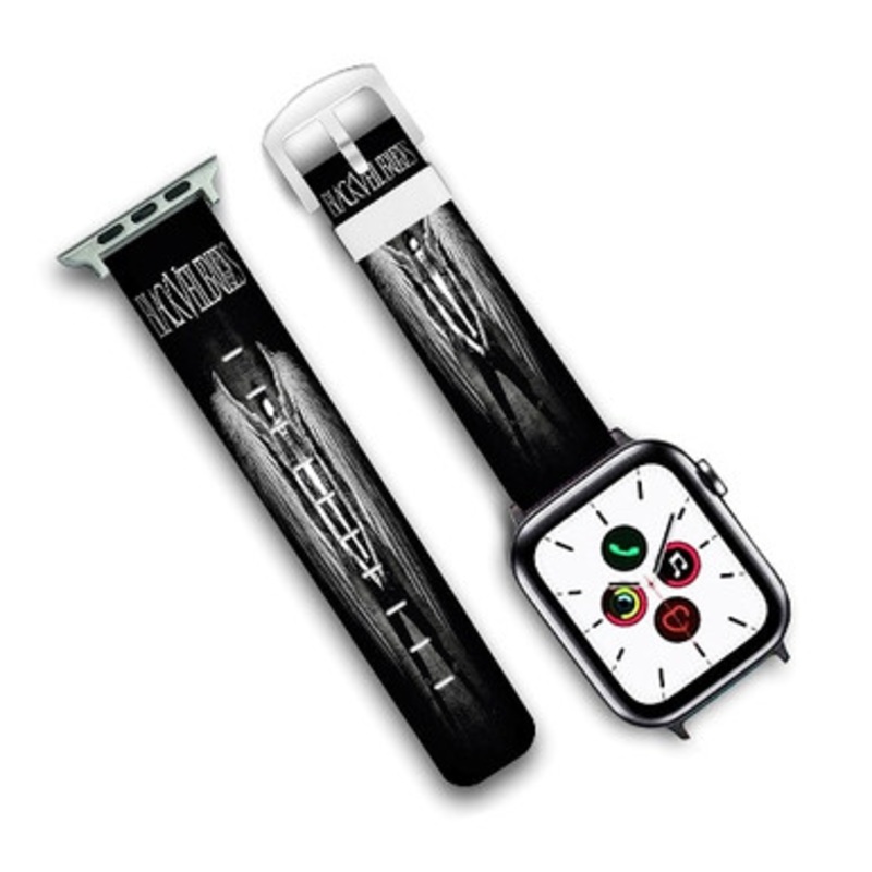 Pastele Black Veil Brides Andy Biersack Custom Personalized Apple Watch Band Genuine Leather Watch Band Replacement 38mm 40mm 42mm 44mm