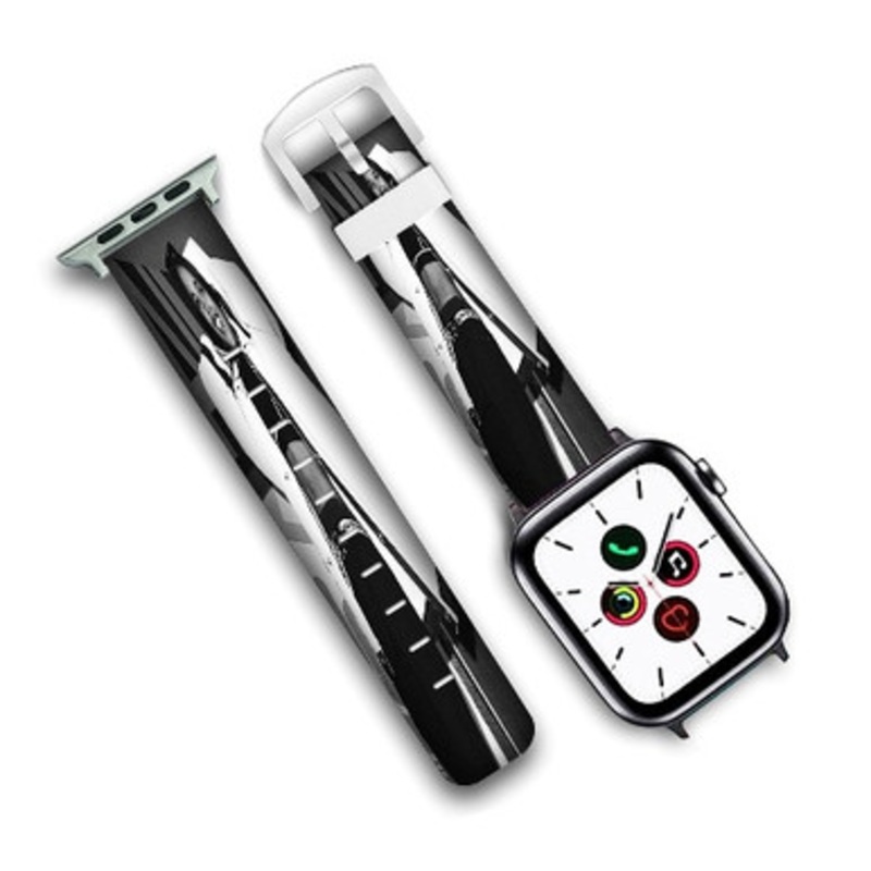 Pastele Come Back In One Piece Aaliyah Feat DMX Custom New Personalized Apple Watch Band Genuine Leather Watch Band Replacement 38mm 40mm 42mm 44mm