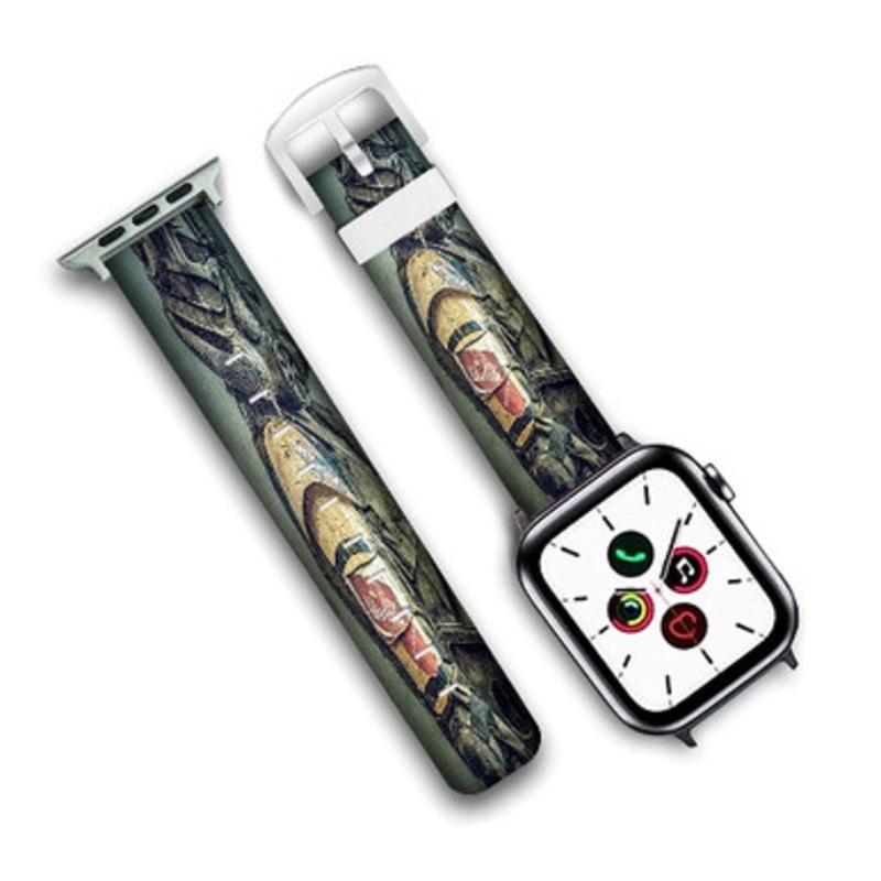 Pastele Fallout 4 Army Nuka Cola Custom Personalized Apple Watch Band Genuine Leather Watch Band Replacement 38mm 40mm 42mm 44mm