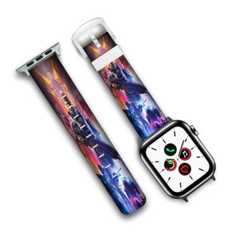 Pastele Halo 5 Team Osiris Custom Personalized Apple Watch Band Genuine Leather Watch Band Replacement 38mm 40mm 42mm 44mm