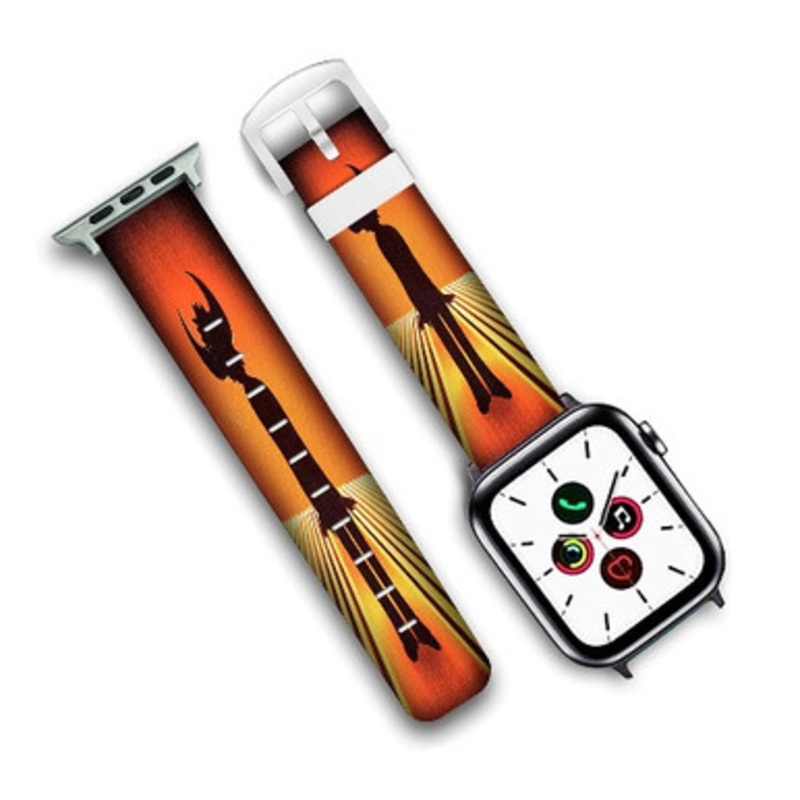 Pastele Jamiroquai Custom New Personalized Apple Watch Band Genuine Leather Watch Band Replacement 38mm 40mm 42mm 44mm