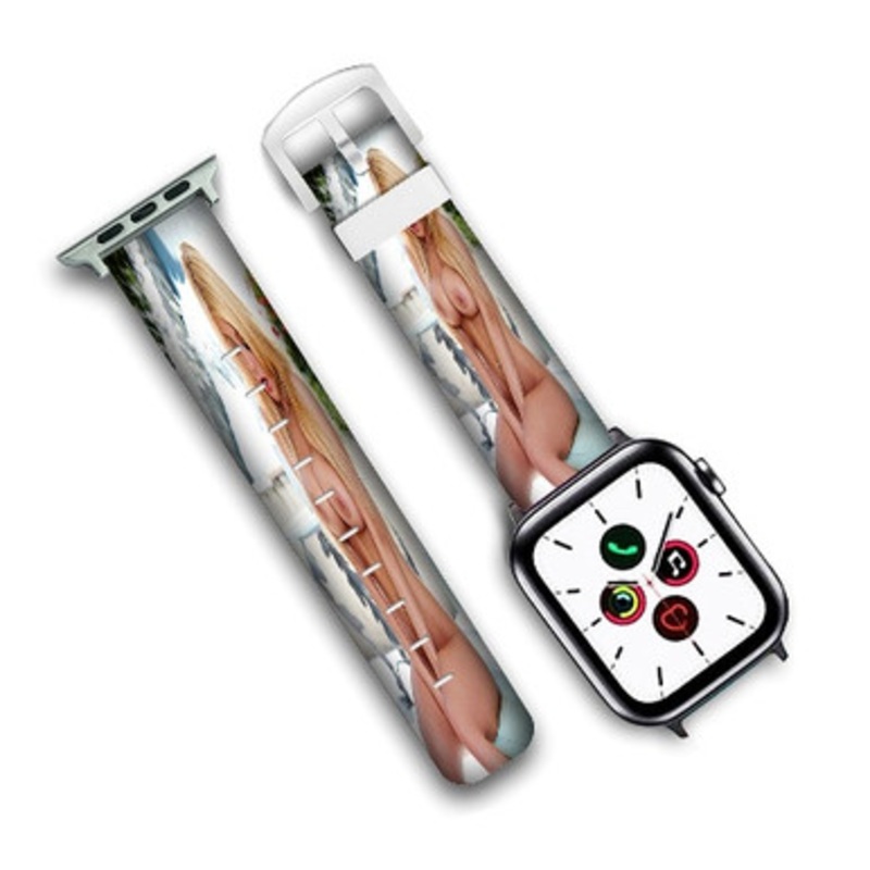 Pastele Kayla Kayden Custom Personalized Apple Watch Band Genuine Leather Watch Band Replacement 38mm 40mm 42mm 44mm