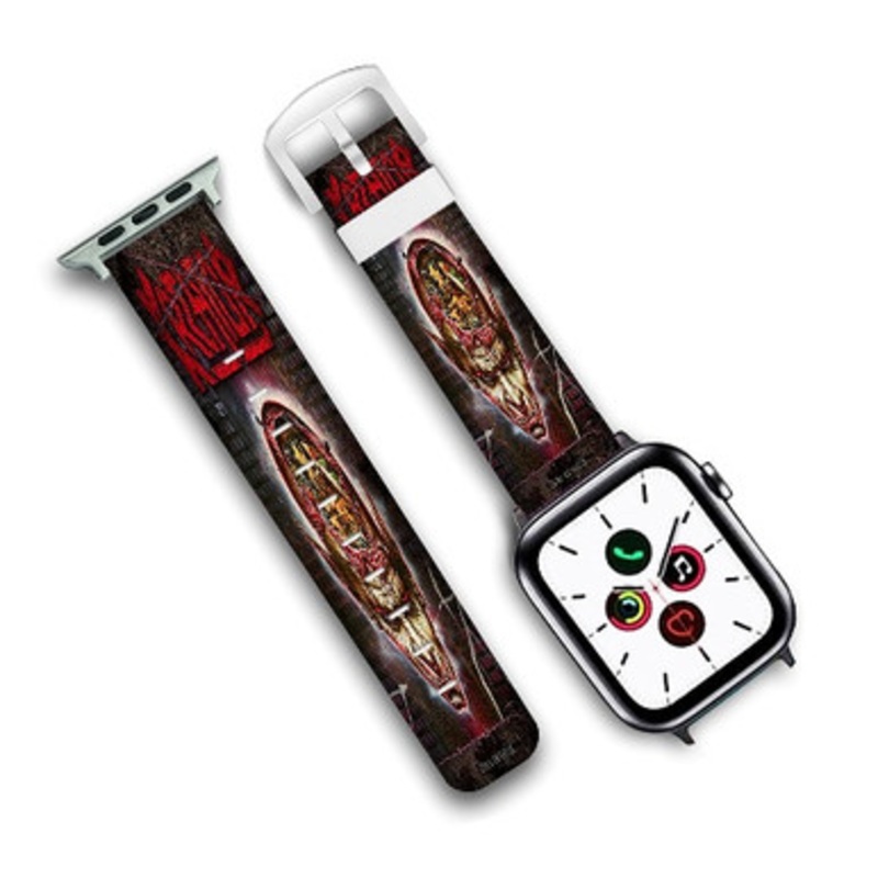 Pastele Kreator Coma of Souls Custom Personalized Apple Watch Band Genuine Leather Watch Band Replacement 38mm 40mm 42mm 44mm