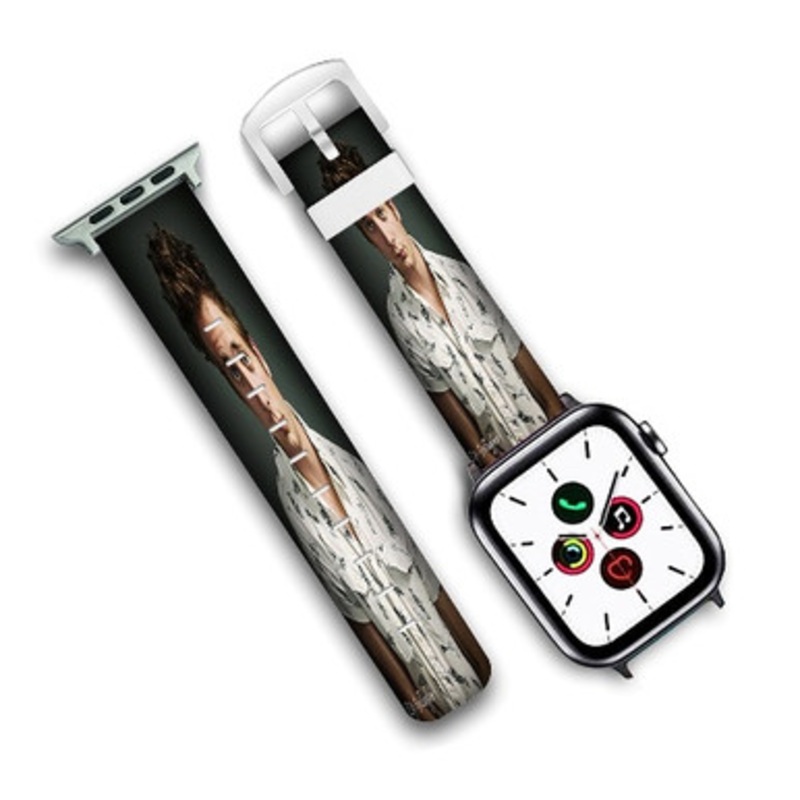 Pastele Lip Gallagher 2 Custom Personalized Apple Watch Band Genuine Leather Watch Band Replacement 38mm 40mm 42mm 44mm