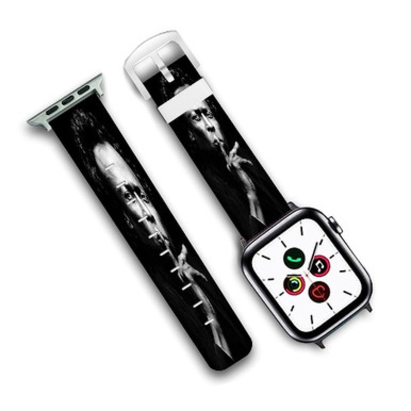 Pastele Miles Davis Custom Personalized Apple Watch Band Genuine Leather Watch Band Replacement 38mm 40mm 42mm 44mm