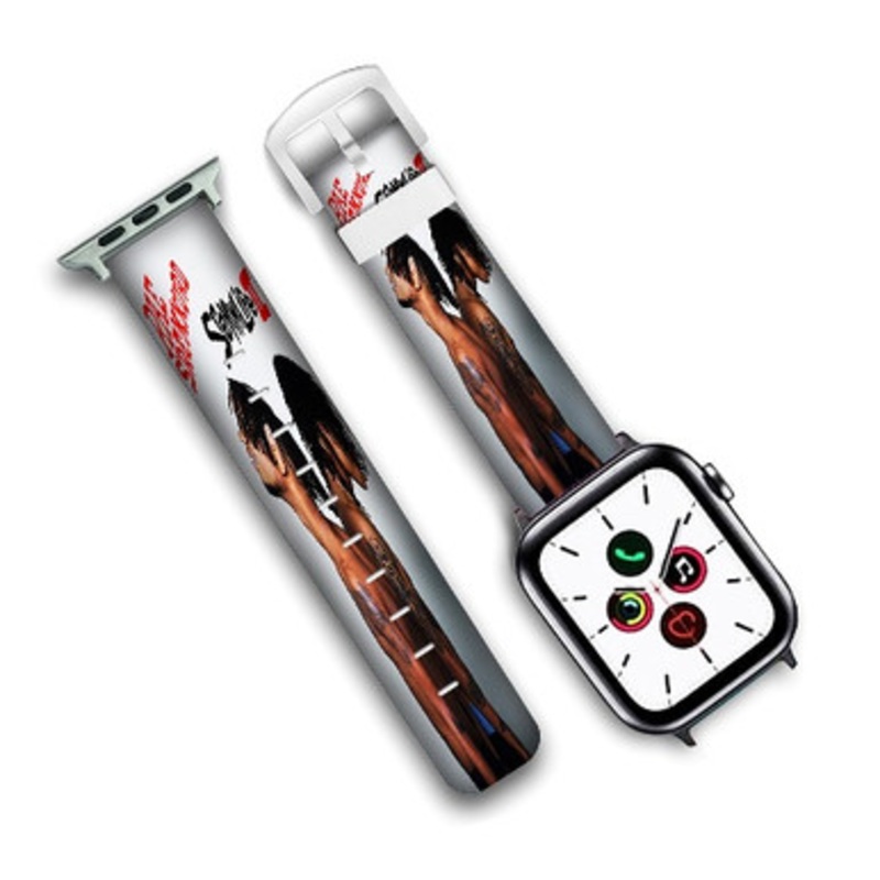 Pastele Rae Sremmurd Sremlife Custom Personalized Apple Watch Band Genuine Leather Watch Band Replacement 38mm 40mm 42mm 44mm