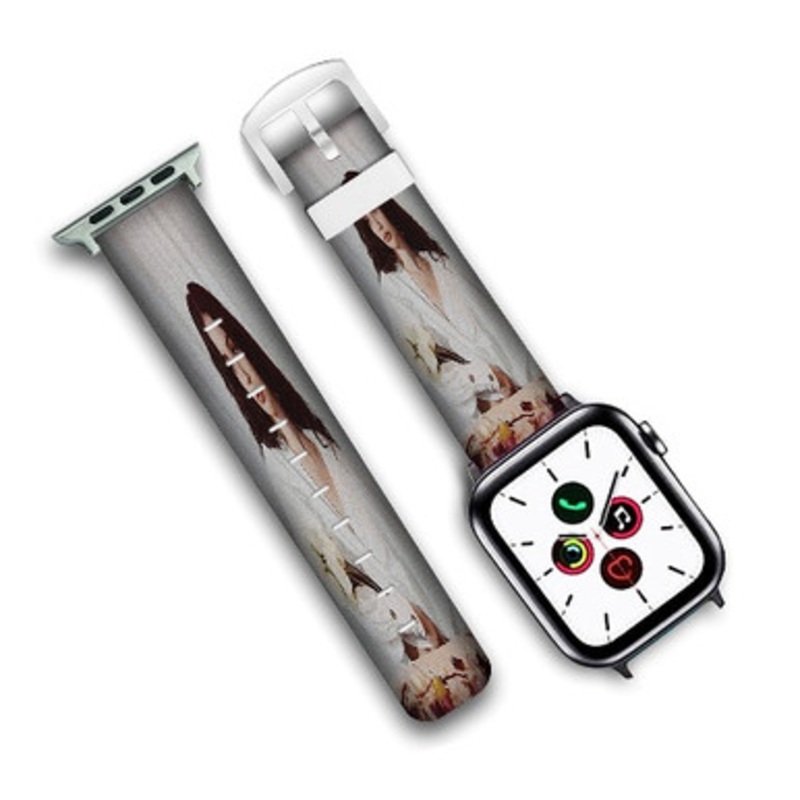 Pastele Sabrina Claudio Custom New Personalized Apple Watch Band Genuine Leather Watch Band Replacement 38mm 40mm 42mm 44mm