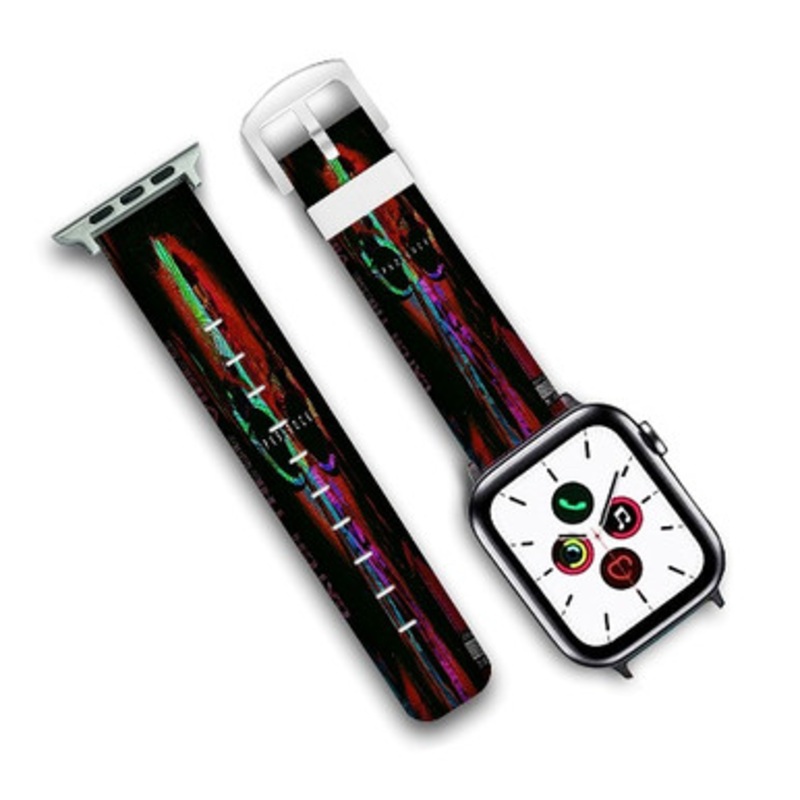 Pastele Scrub Pn B Rock Custom Personalized Apple Watch Band Genuine Leather Watch Band Replacement 38mm 40mm 42mm 44mm