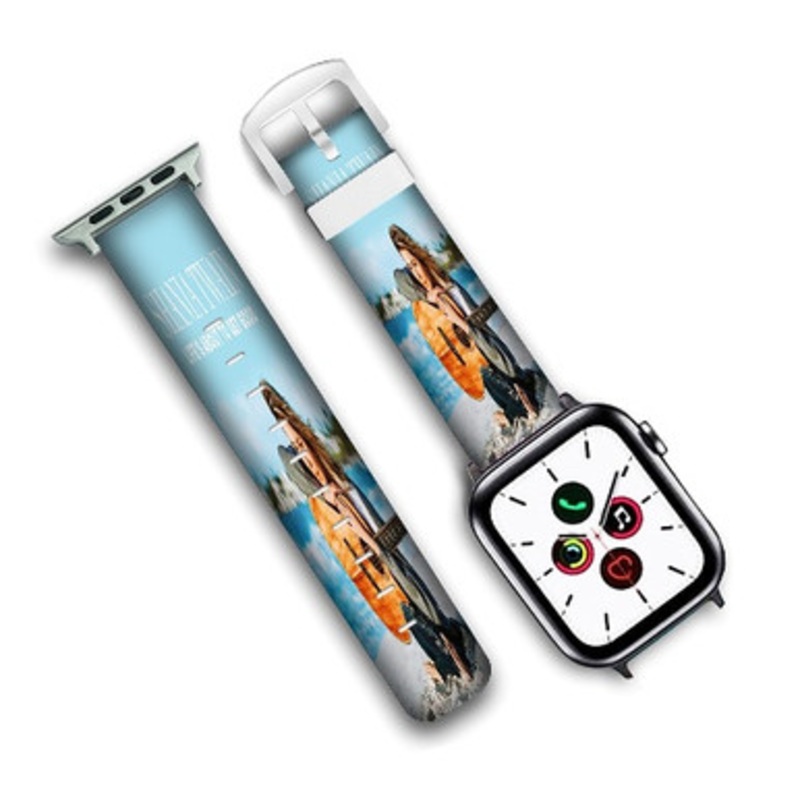 Pastele Shania Twain Life s About To Get Good Custom Personalized Apple Watch Band Genuine Leather Watch Band Replacement 38mm 40mm 42mm 44mm