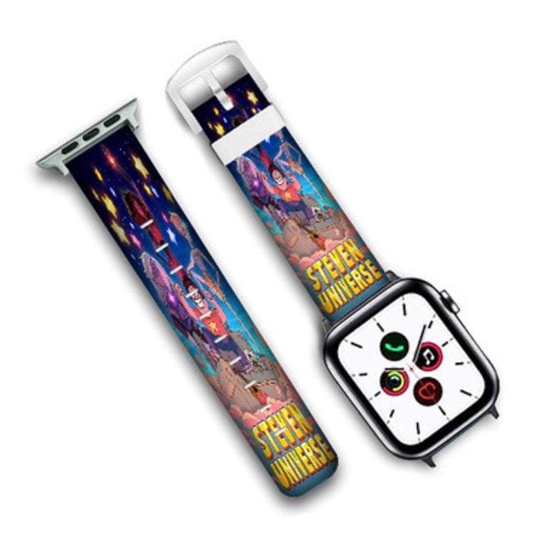 Pastele Steven Universe Custom New Personalized Apple Watch Band Genuine Leather Watch Band Replacement 38mm 40mm 42mm 44mm