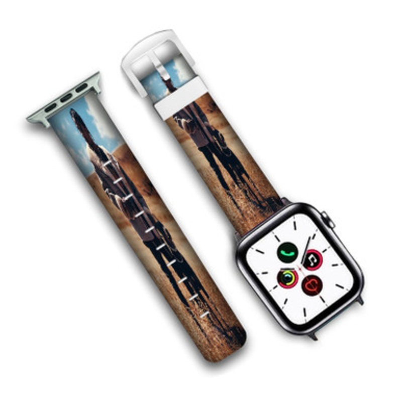 Pastele Travis Scott Custom Personalized Apple Watch Band Genuine Leather Watch Band Replacement 38mm 40mm 42mm 44mm