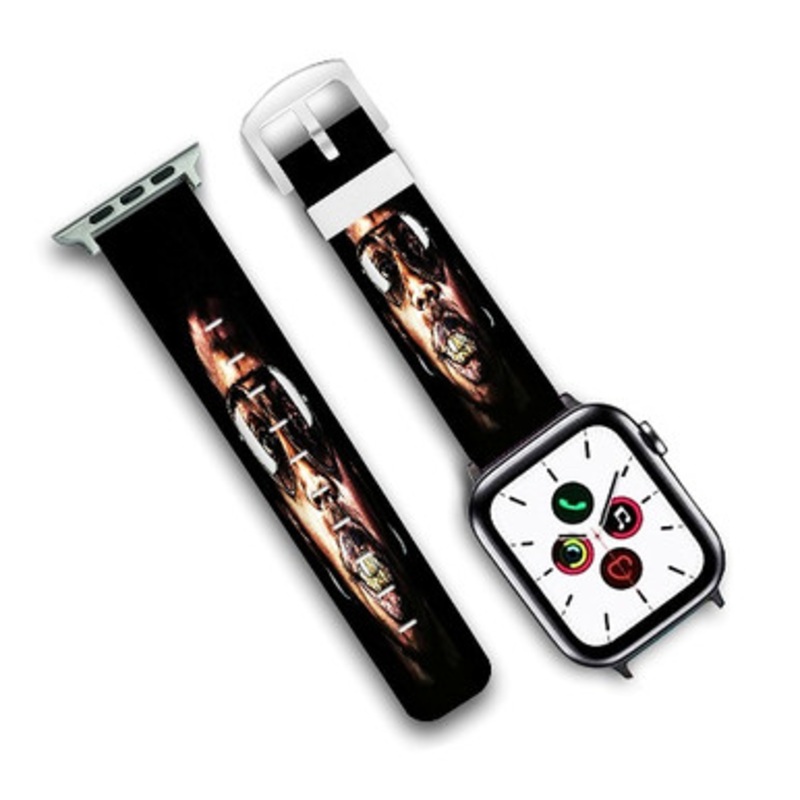 Pastele Trinidad James Custom Personalized Apple Watch Band Genuine Leather Watch Band Replacement 38mm 40mm 42mm 44mm