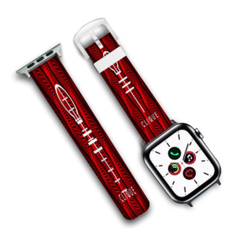 Pastele Twenty One Pilots Clique Custom Personalized Apple Watch Band Genuine Leather Watch Band Replacement 38mm 40mm 42mm 44mm