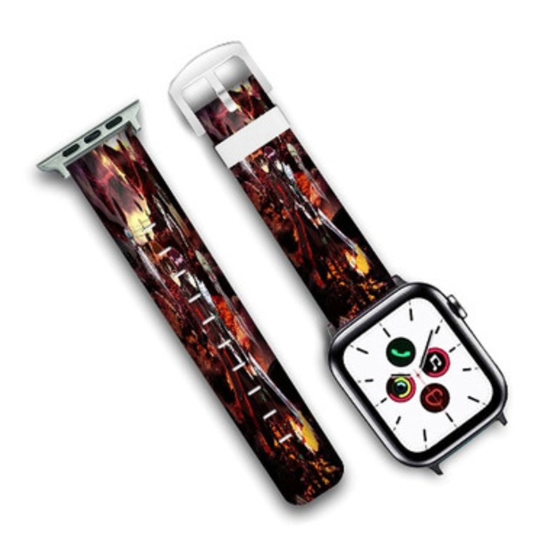 Pastele Twin Star Exorcists Anime Custom Personalized Apple Watch Band Genuine Leather Watch Band Replacement 38mm 40mm 42mm 44mm